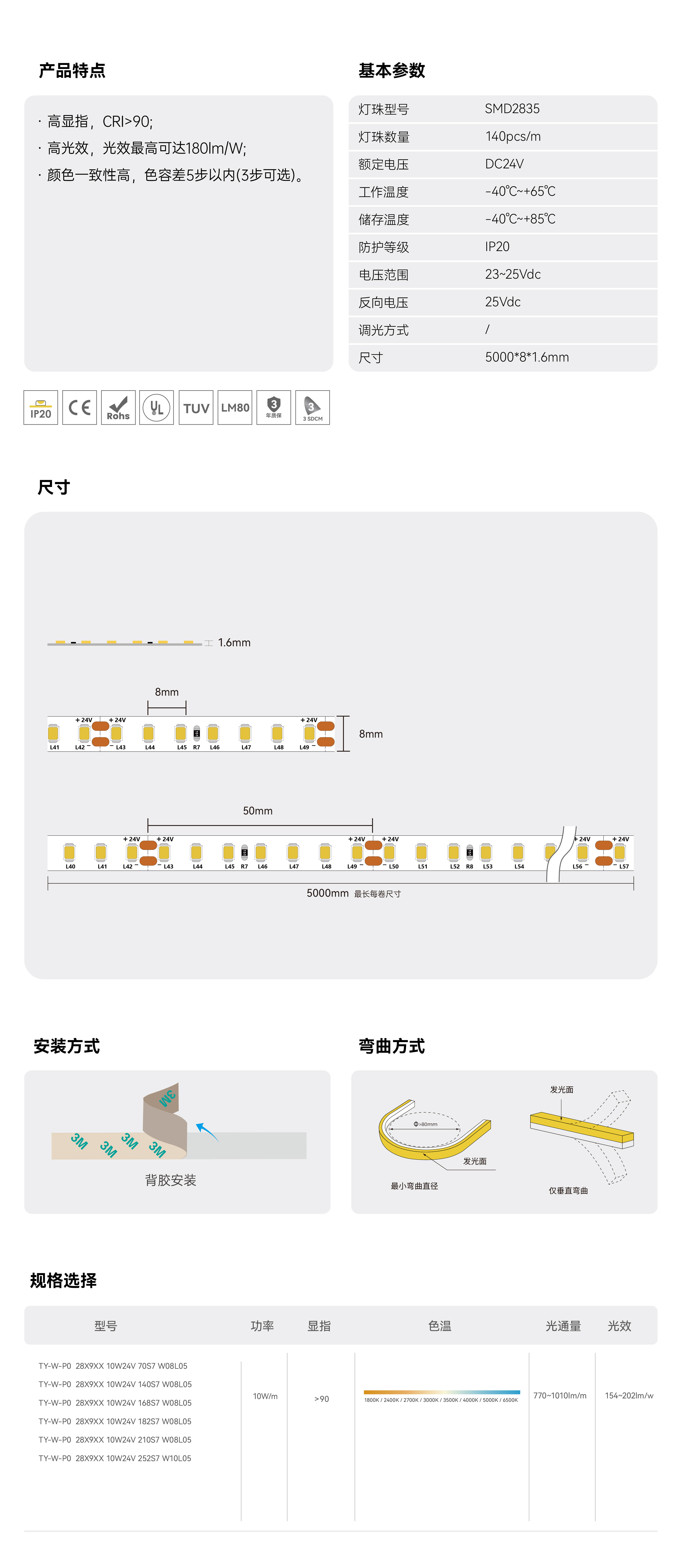 常规灯带-7灯一组系列_画板 1